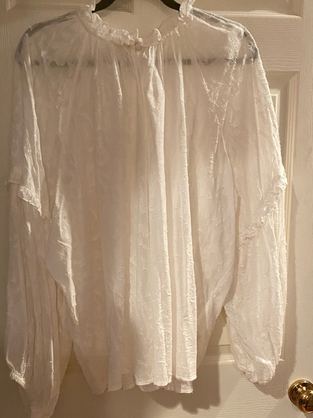 Lightweight White Men's Peasant Shirt - Classic Casual